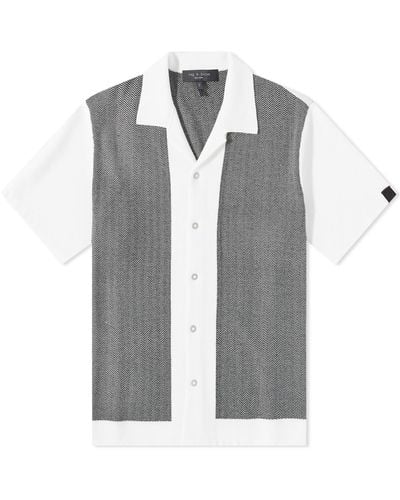 Rag & Bone Herringbone Avery Shirt - Grey