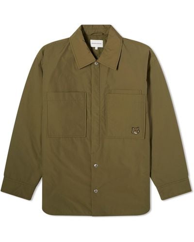 Maison Kitsuné Padded Shirt Jacket - Green