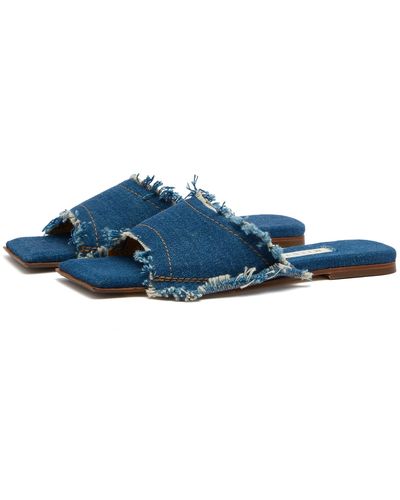 Miista Candela Denim Sandals - Blue