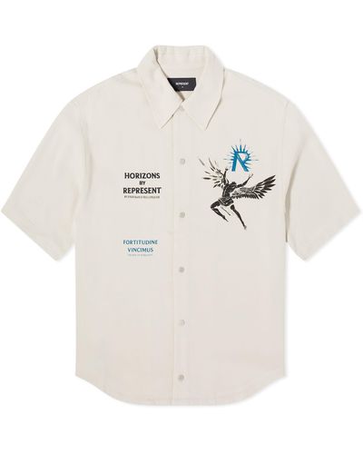 Represent Icarus Short Sleeve Shirt - Natural