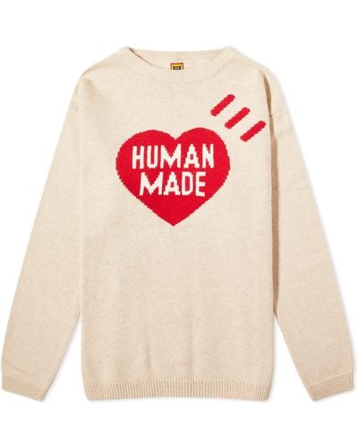Human Made Heart Knit Jumper - Pink