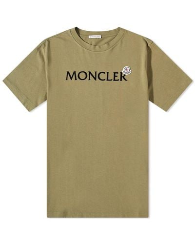 Moncler Logo Badge T-Shirt - Green