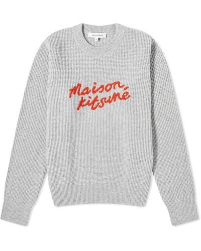 Maison Kitsuné Handwriting Comfort Jumper - Grey