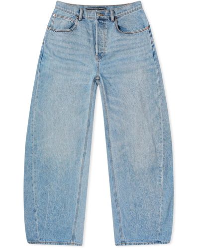 Alexander Wang Oversized Rounded Low Rise Jean - Blue