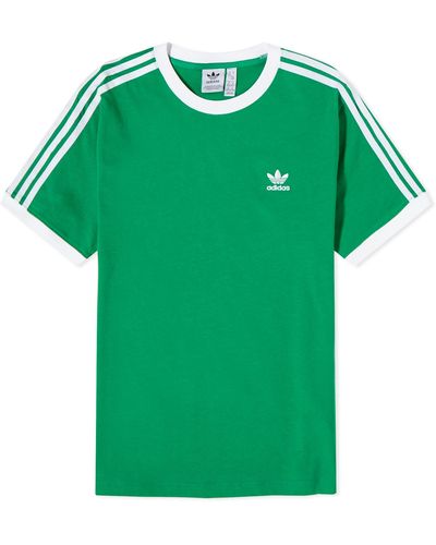 adidas 3 Stripe T-Shirt - Green