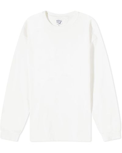 Orslow Long Sleeve Pocket T-Shirt - White