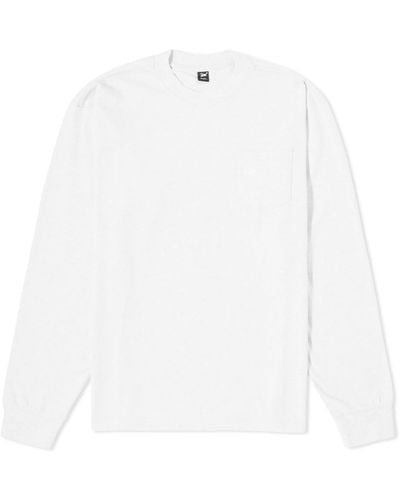 PATTA Long Sleeve Basic Pocket T-Shirt - White