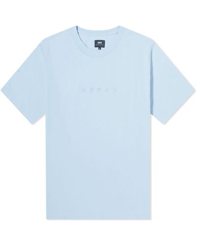 Edwin Katakana Embroidery T-Shirt - Blue