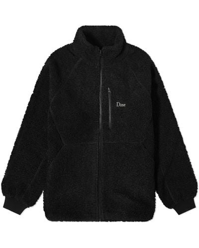 Dime Polar Fleece Sherpa Jacket - Black