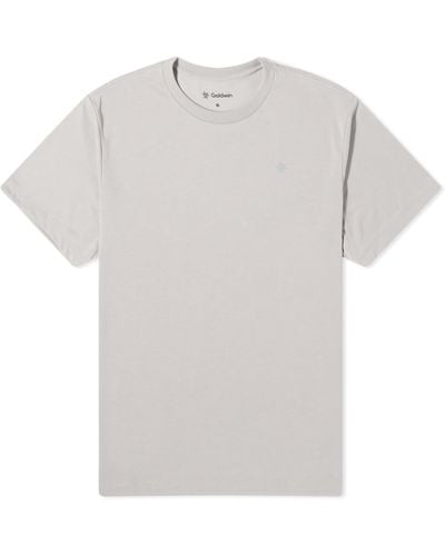 Goldwin Gw Lettered Print T-Shirt - Grey