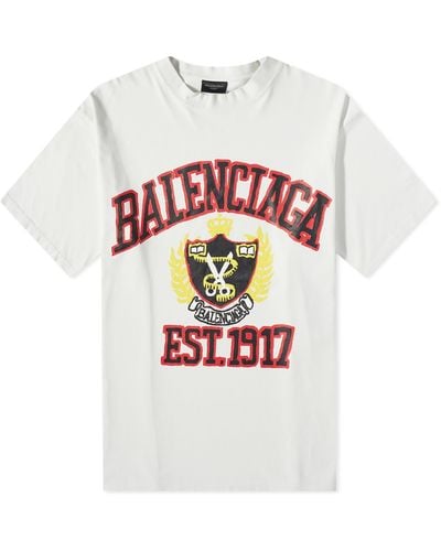 Balenciaga College T-Shirt - White