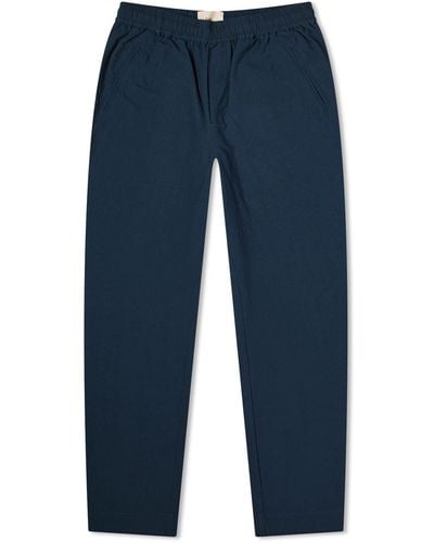 Folk Crinkle Drawcord Assembly Trousers - Blue