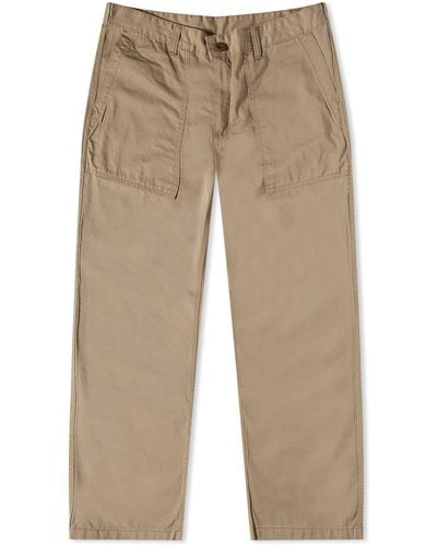 FRIZMWORKS Wide Fatigue Trousers - Natural