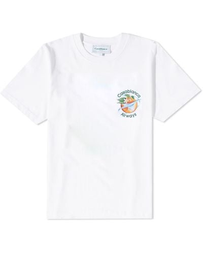 Casablancabrand Orbit Orange T-shirt - White