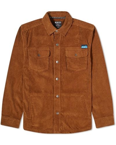 Kavu Petos Corduroy Shirt Jacket - Brown