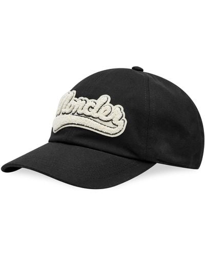 Moncler Varsity Logo Baseball Cap - Black