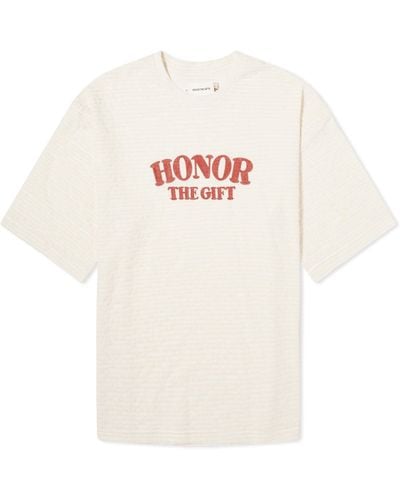Honor The Gift Stripe Box T-Shirt - White