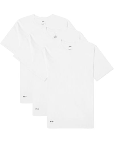 WTAPS 01 Skivvies 3-Pack T-Shirt - White
