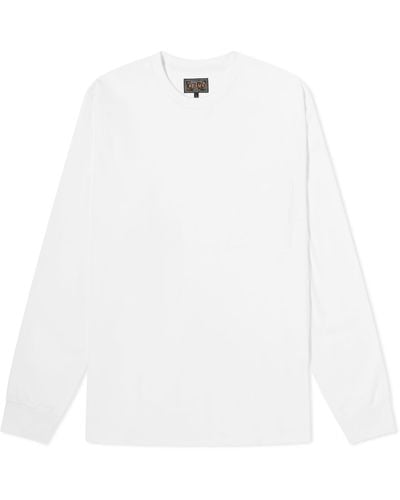 Beams Plus Long Sleeve Pocket T-Shirt - White