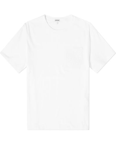 Loewe Anagram Fake Pocket T-Shirt - White