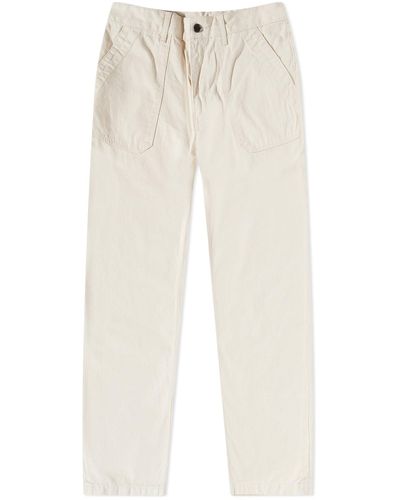 Uniform Bridge Cotton Fatigue Trousers - Natural