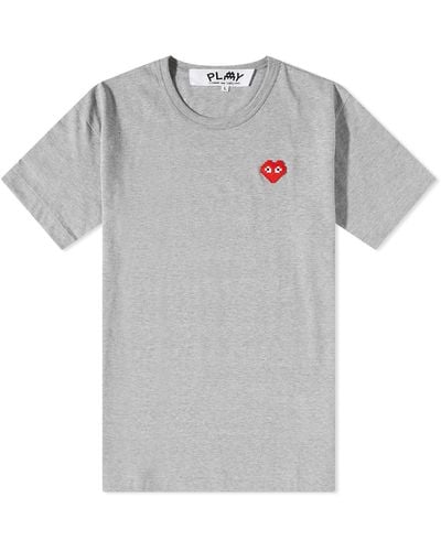 COMME DES GARÇONS PLAY Invader Heart T-Shirt - Grey