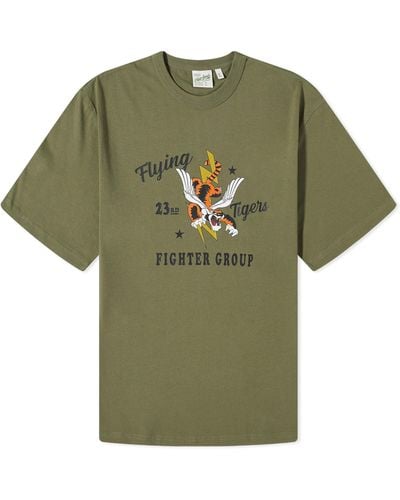 Uniform Bridge Flying Tiger T-Shirt - Green