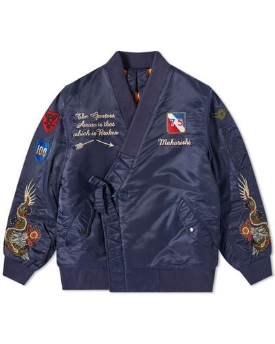Maharishi Kimono Flight Jacket - Blue