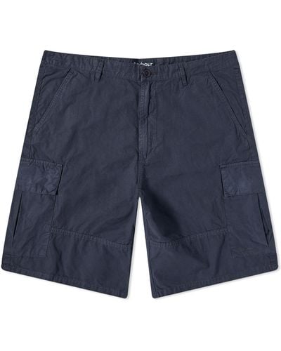 Barbour Essential Ripstop Cargo Shorts - Blue