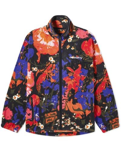 AWAKE NY Floral Fleece Jacket - Red