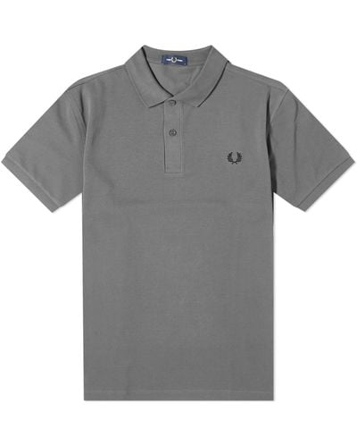 Fred Perry Plain Polo Shirt - Grey