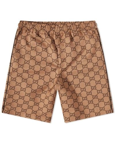 Gucci gg All Over Ripstop Shorts - Brown