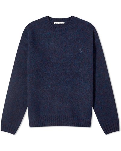 Acne Studios Kowy As Shetland Sweater - Blue