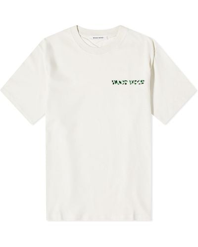 WOOD WOOD Bobby Logo T-Shirt - White