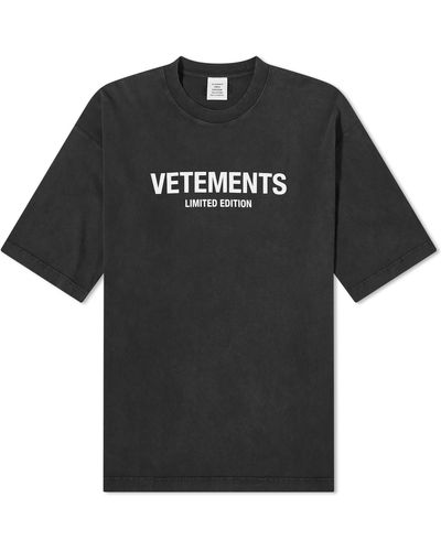 Vetements Limited Edition Logo T-Shirt - Black