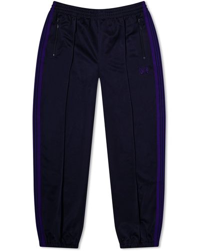 Needles Poly Smooth Zipped Track Pant - Blue