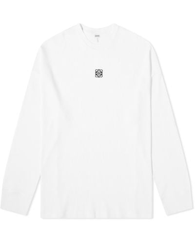 Loewe Anagram Long Sleeve T-Shirt - White