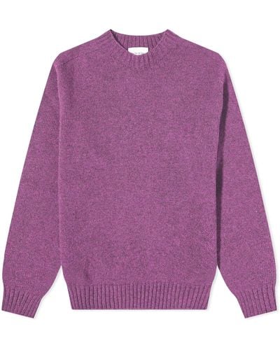 COUNTRY OF ORIGIN Supersoft Seamless Crew Knit - Purple