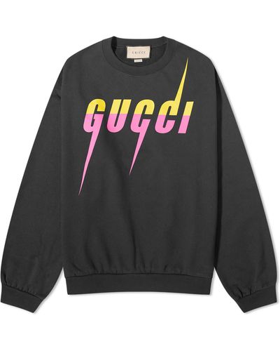 Gucci Blade Logo Crew Sweat - Black