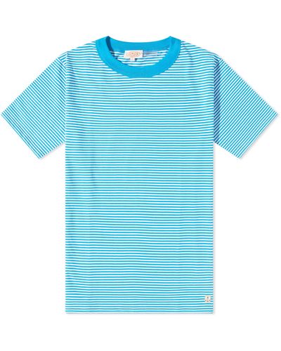 Armor Lux 59643 Organic Stripe T-Shirt - Blue