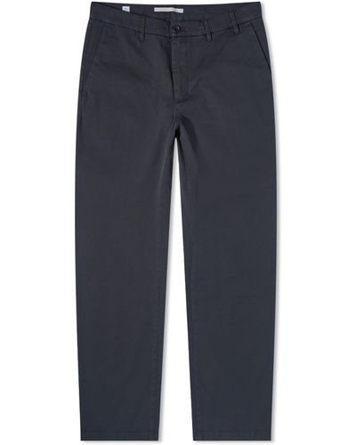 Norse Projects Aros Regular Light Stretch Chino Slate - Blue