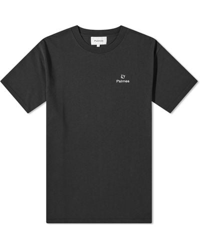 Palmes Allan Chest Logo T-Shirt - Black