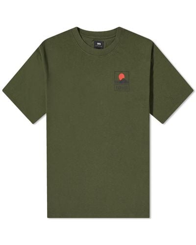Edwin Sunset On Mt Fuji T-Shirt - Green