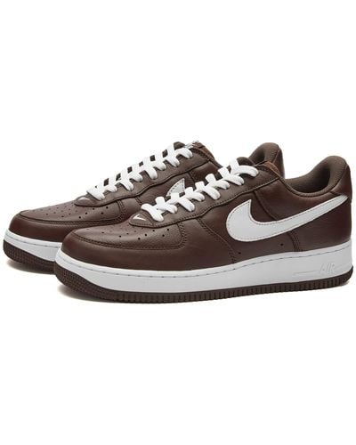 Nike Air Force 1 Low Retro Qs Trainers - Brown