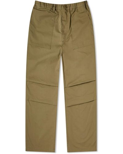 FRIZMWORKS Banding Wide Fatigue Trousers - Green