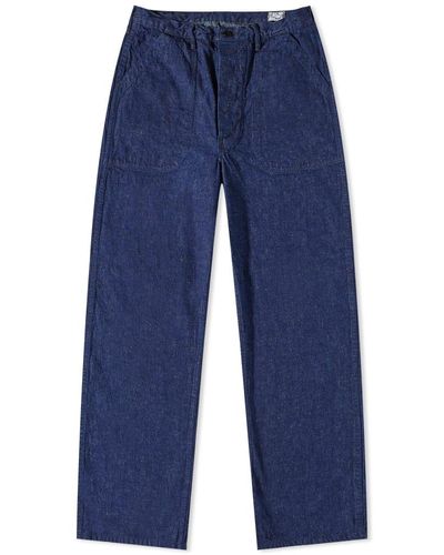 Orslow Us Utility Trousers - Blue
