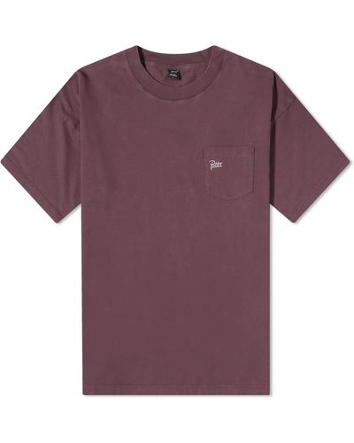 PATTA Basic Washed Pocket T-Shirt - Purple