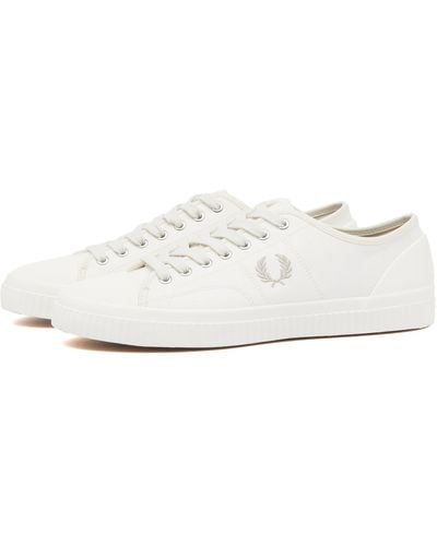 Fred Perry Hughes Low Canvas Trainers - White
