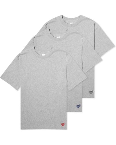 Human Made 3 Pack T-Shirt - Grey