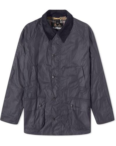 Barbour Ashby Wax Jacket Navy - Blue